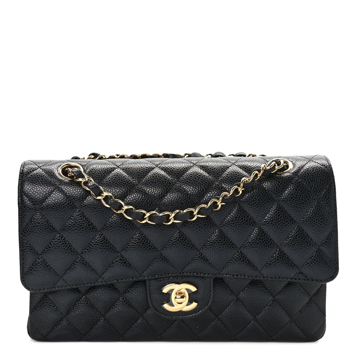 Chanel Caviar Quilted Medium Double Flap Black 1 of 13