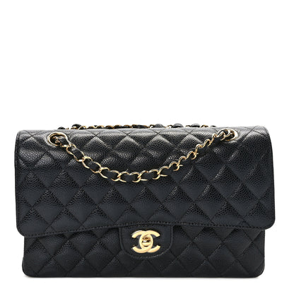 Chanel Caviar Quilted Medium Double Flap Black 1 of 13