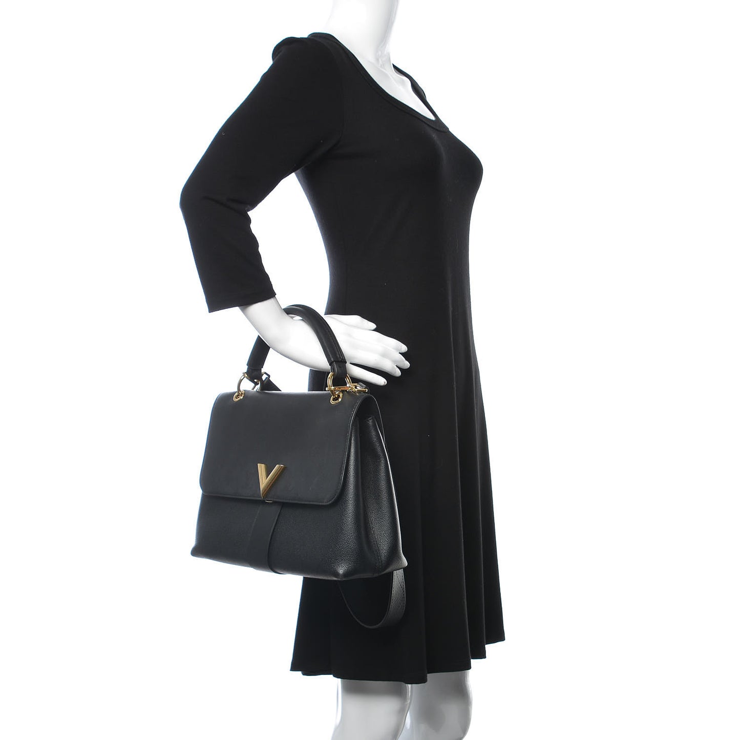 Calfskin Monogram Very One Handle Black