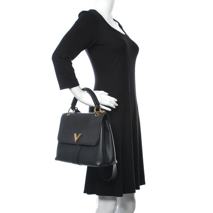 Louis Vuitton Calfskin Monogram Very One Handle Black 2 of 22