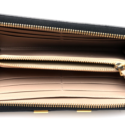 Chloe Grained Calfskin Marcie Long Zip Around Wallet Black 5 of 7