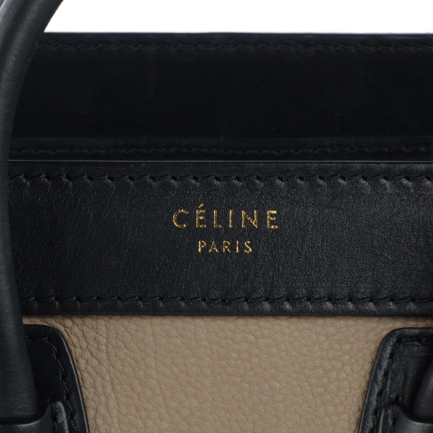 Celine Smooth Velluto Calfskin Nano Tri-Color Luggage Black 8 of 11
