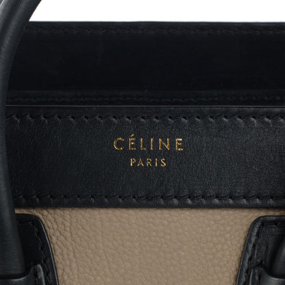 Celine Smooth Velluto Calfskin Nano Tri-Color Luggage Black 8 of 11