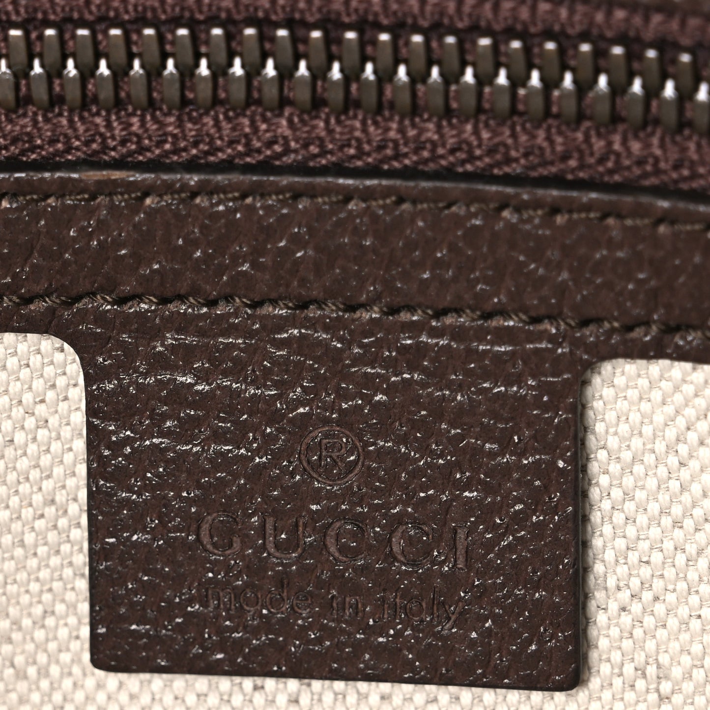 Soft GG Supreme Monogram Medium Ophidia Belt Bag Dark Brown