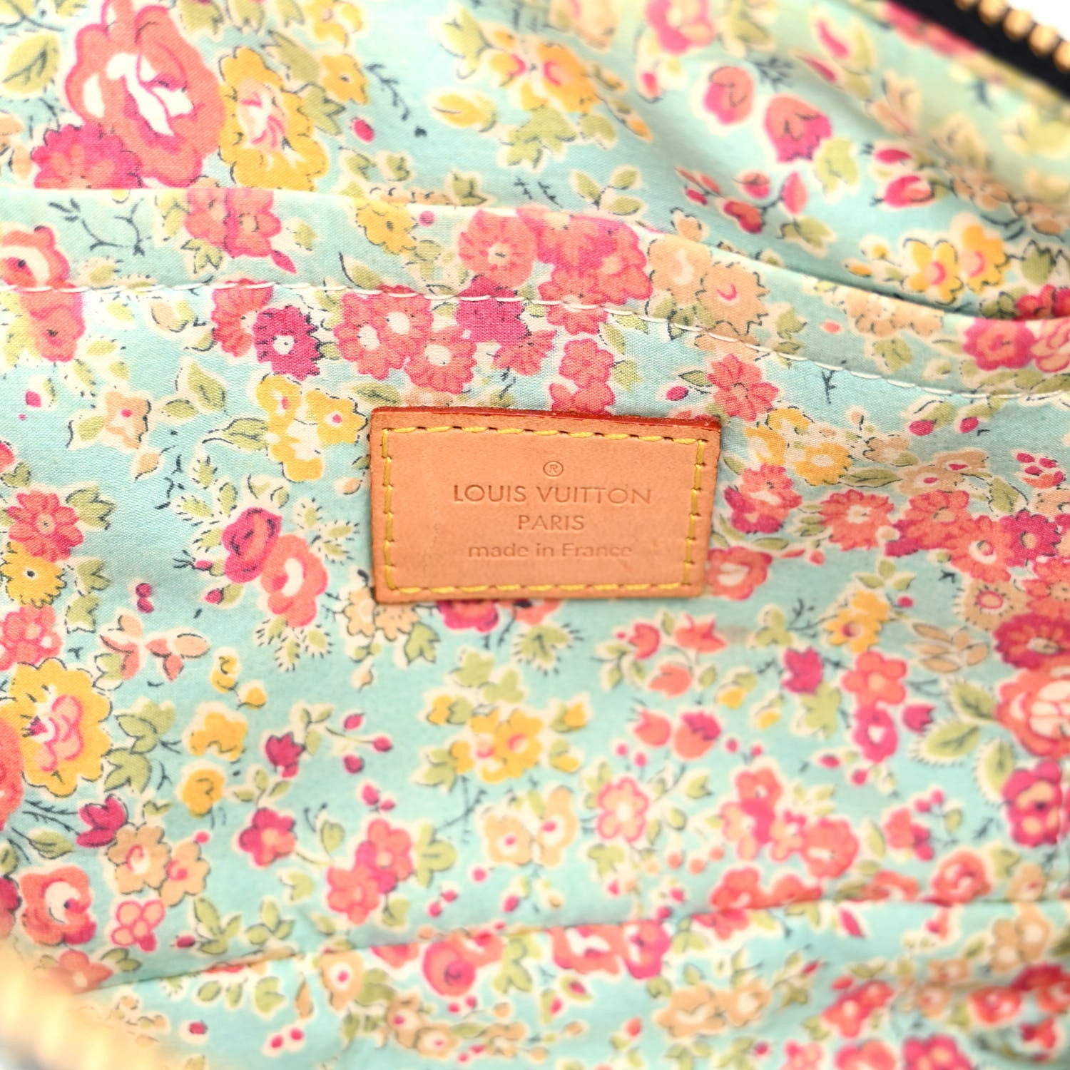 Louis Vuitton LOUIS VUITTON Monogram Denim Patchwork Pouchy Blue 6 of 9