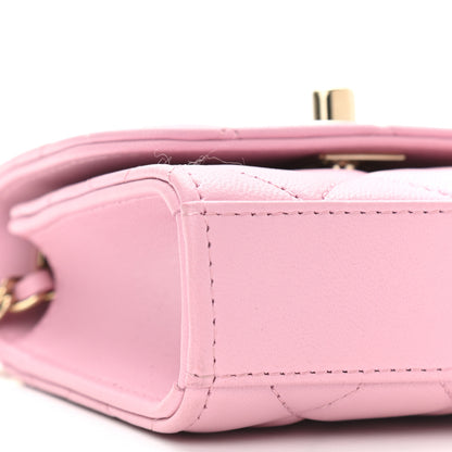 Chanel Lambskin Quilted Mini Trendy CC Clutch With Chain Dark Pink 8 of 10