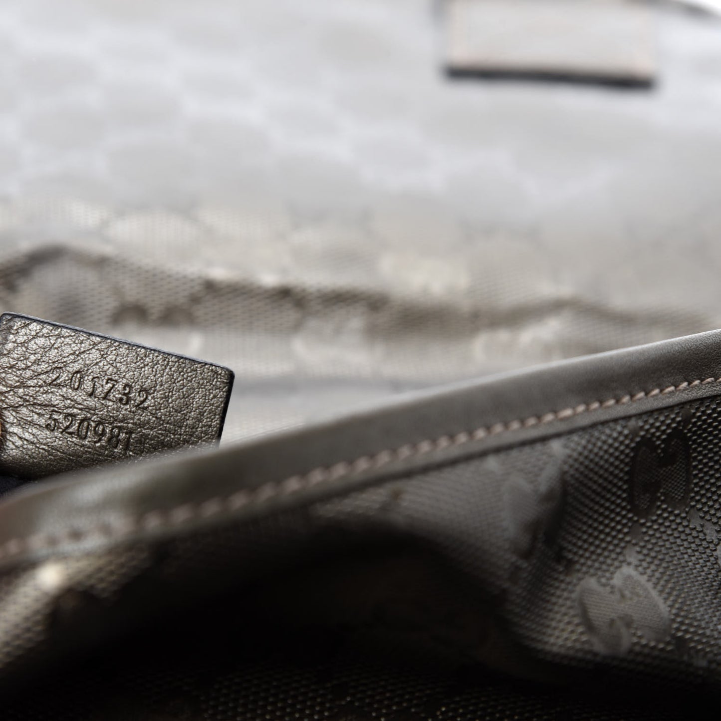 Imprime Monogram Medium Double Buckle Flap Messenger Bag Pewter