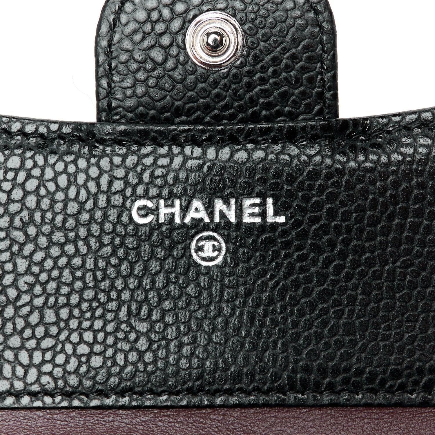 Chanel Caviar Quilted Compact Flap Wallet Black 7 of 11