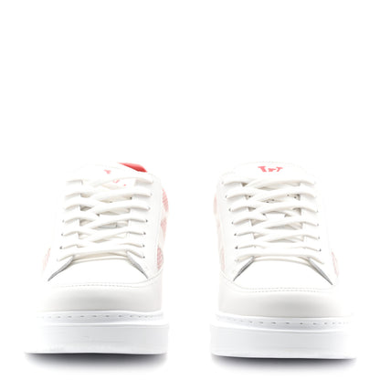 Louis Vuitton Damier Calfskin Mens Beverly Hills Sneakers 9 White Rouge 3 of 9