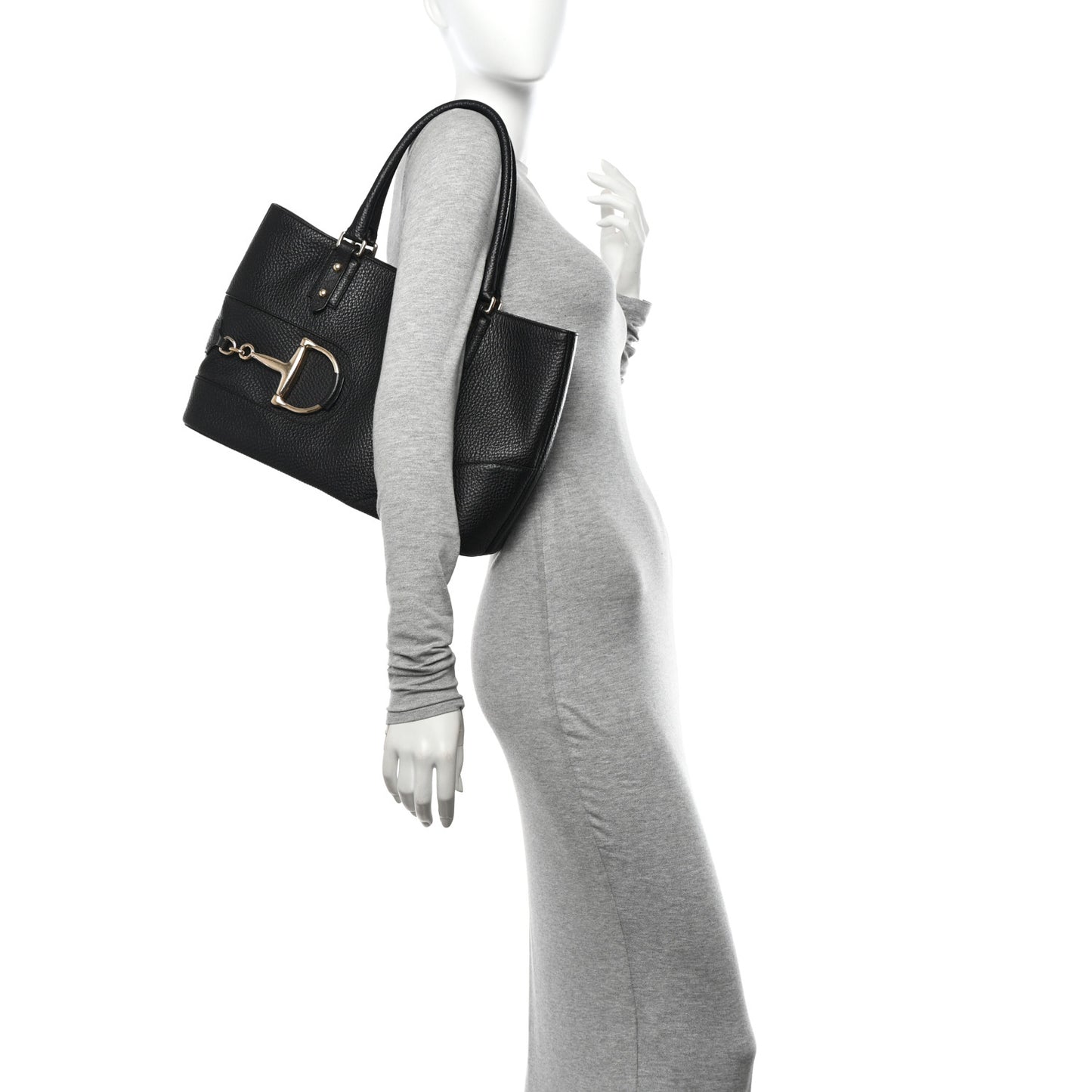 Calfskin Medium Hasler Tote Black