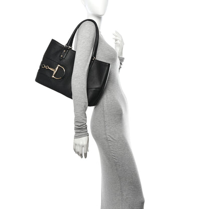 Gucci Calfskin Medium Hasler Tote Black 2 of 10