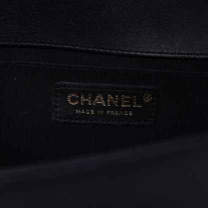 Chanel Lambskin Quilted Medium Boy Flap Black 8 of 10