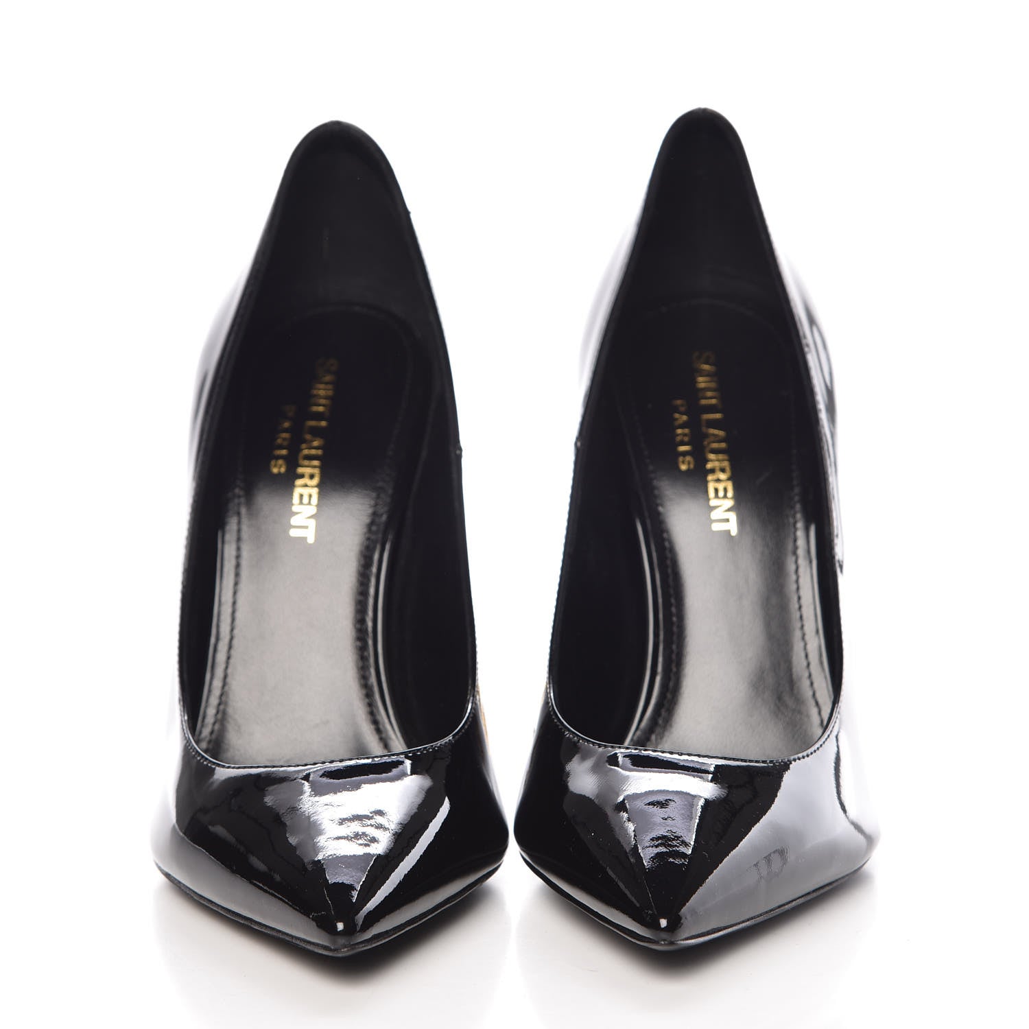 Saint Laurent Patent Opyum 110 Pumps 36.5 Black Gold 2 of 8