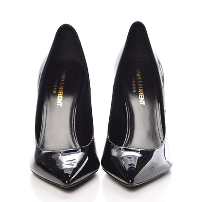 Saint Laurent Patent Opyum 110 Pumps 36.5 Black Gold 2 of 8