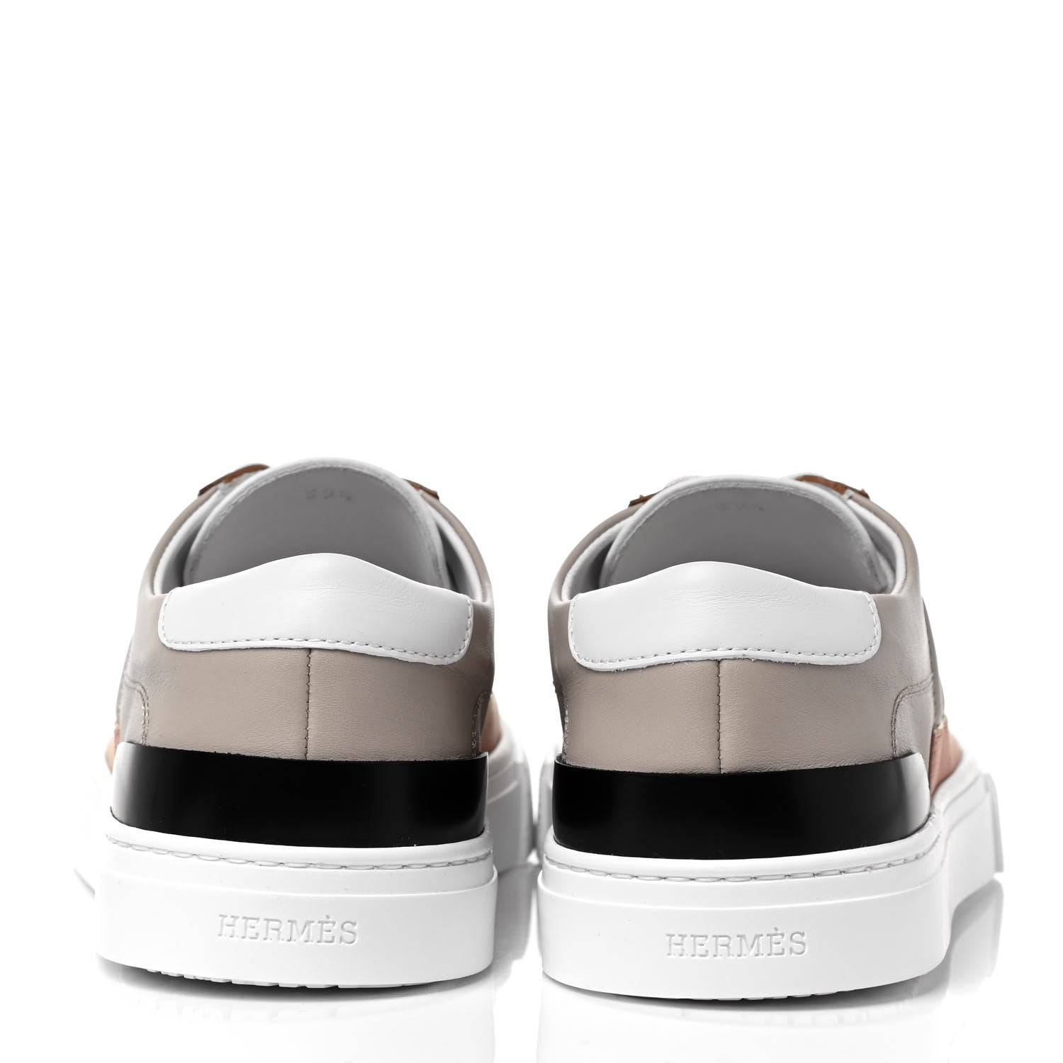 Hermes Calfskin Deep Sneakers 39.5 Multicolor White Gomme 5 of 9