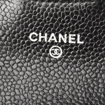 Chanel Caviar Quilted Flap Card Holder Black 7 of 9