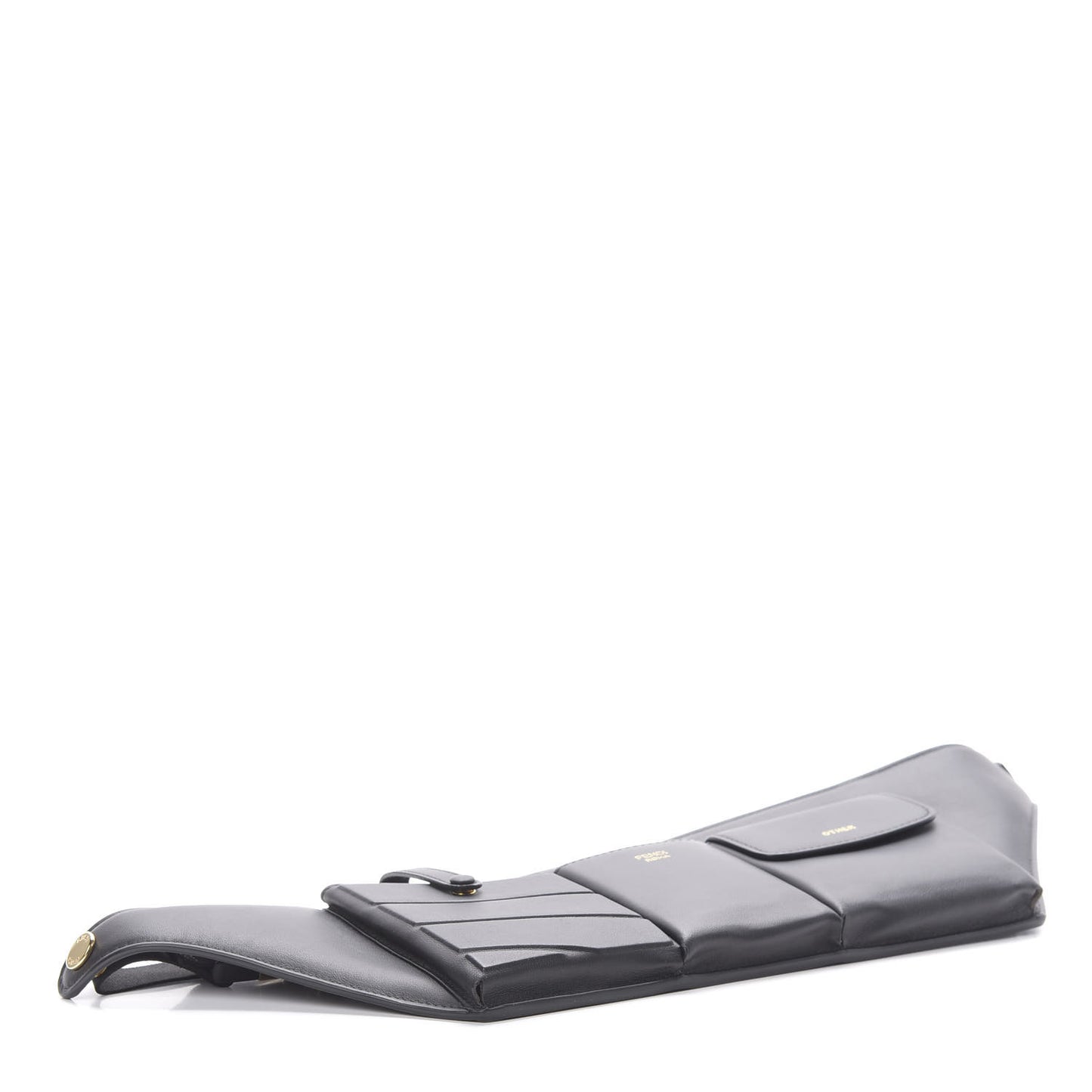Vitello Grace Matte 3 Pocket Belt Pouch Black
