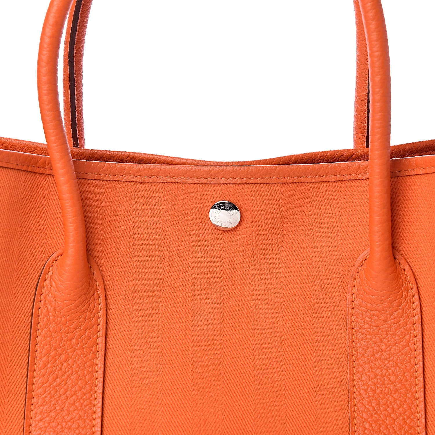 Hermes Toile Negonda Garden Party Tote 36 MM Orange 8 of 12