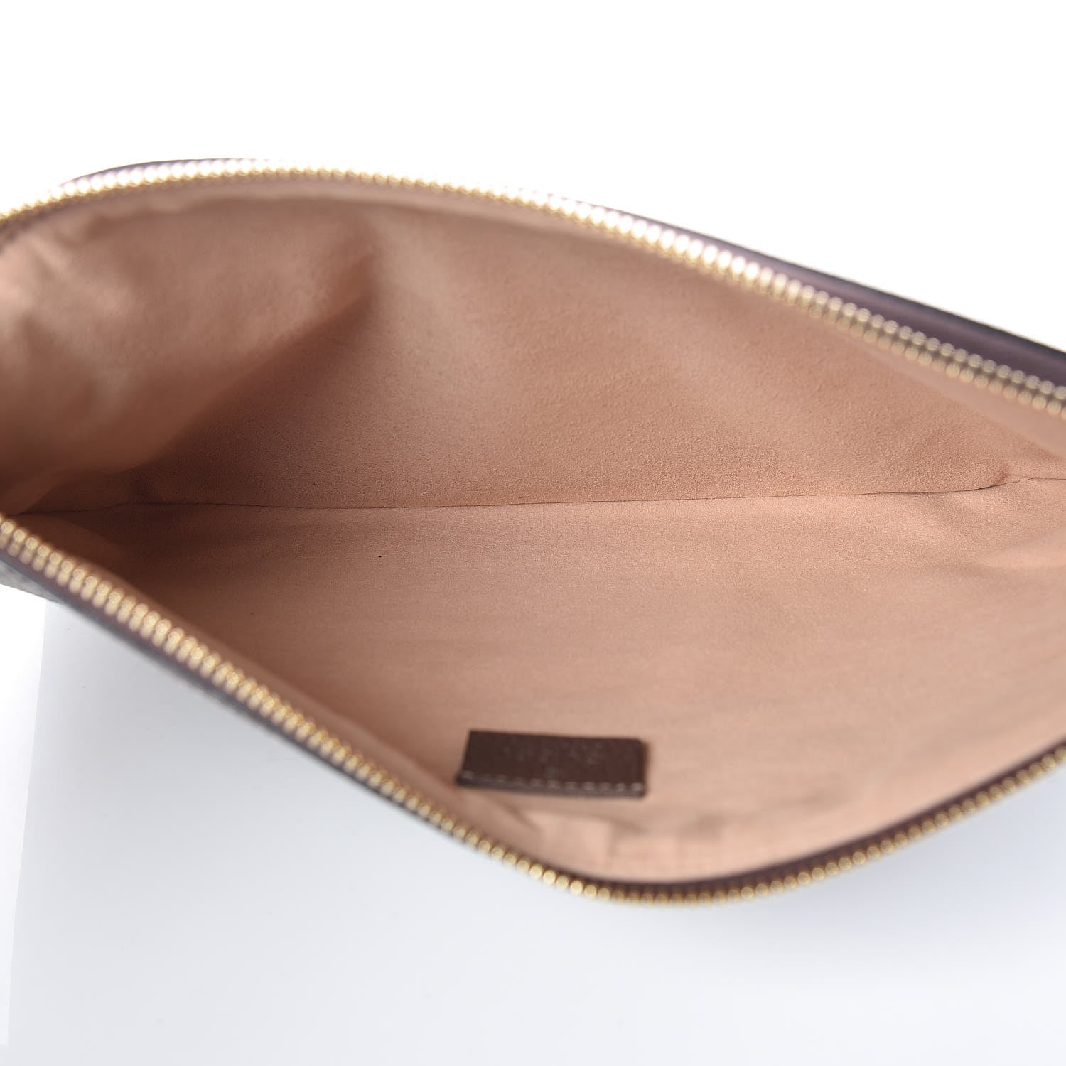 Gucci GG Supreme Monogram Large Ophidia Pouch Clutch Brown 5 of 10