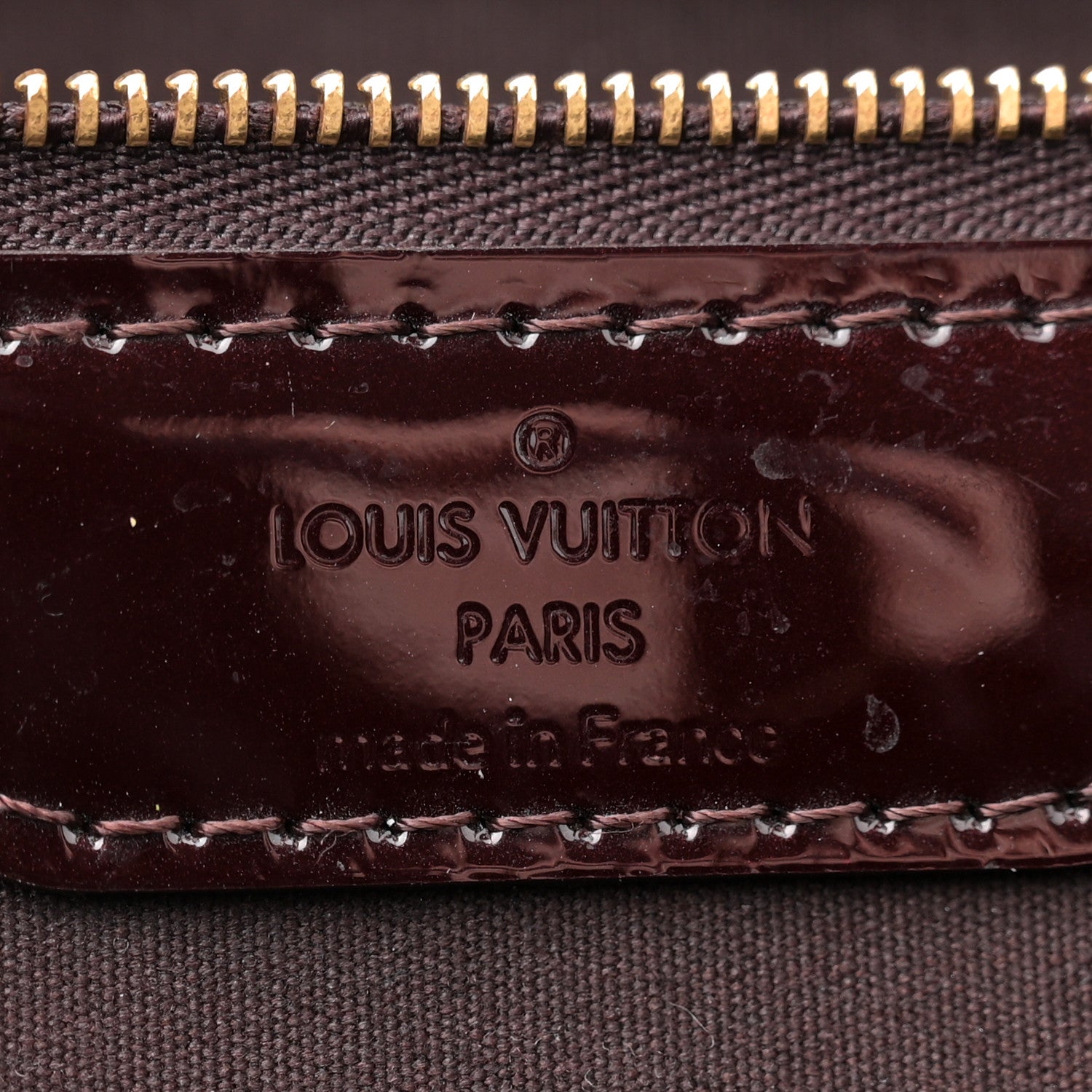 Louis Vuitton Vernis Wilshire GM Amarante 6 of 11