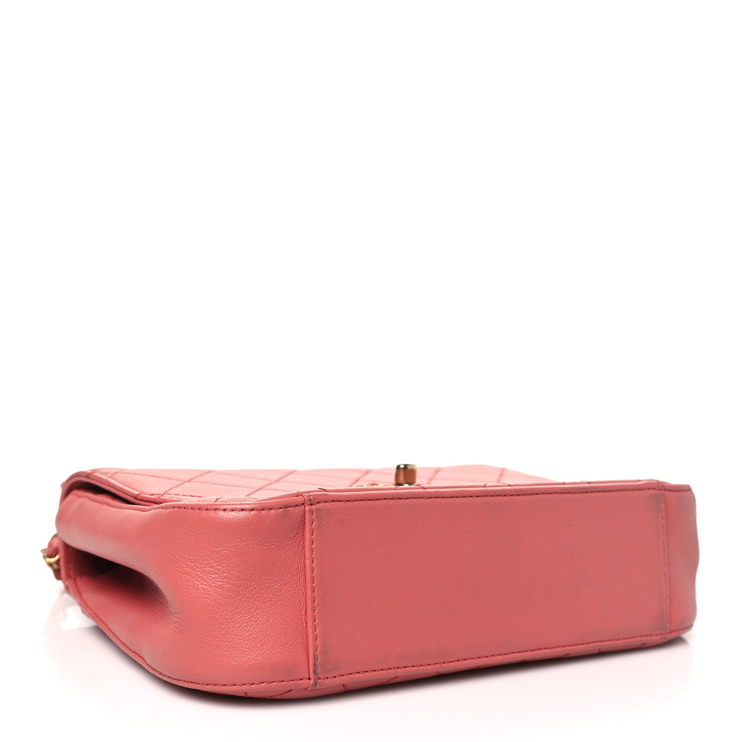 Chanel Lambskin Quilted Chain Infinity Top Handle Flap Pink 4 of 11
