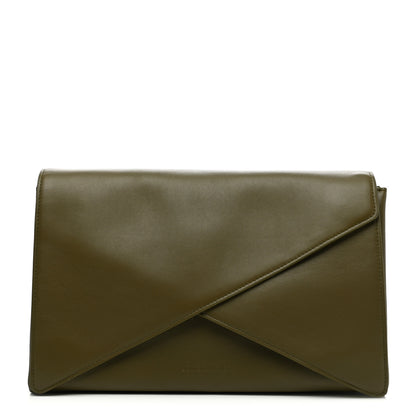 Bottega Veneta Nappa Piano Crisscross Clutch Mud 1 of 8
