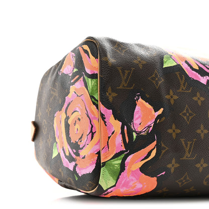 Louis Vuitton Monogram Roses Speedy 30 9 of 10