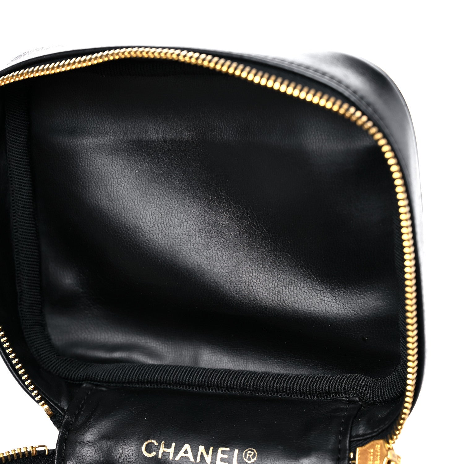 Chanel Lambskin Vanity Cosmetic Case Black 15 of 17