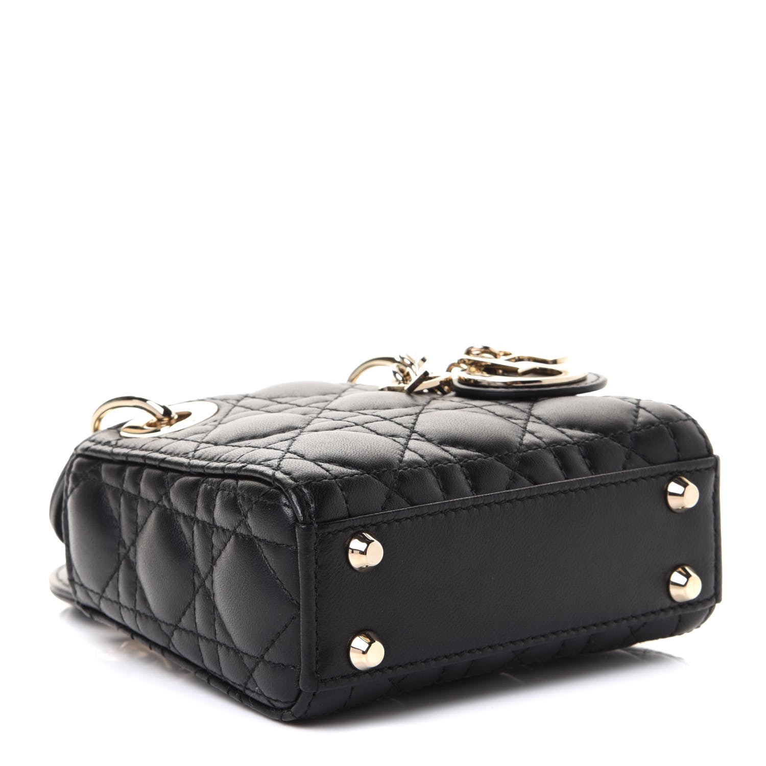 Christian Dior Lambskin Cannage Micro Lady Dior Black 4 of 10