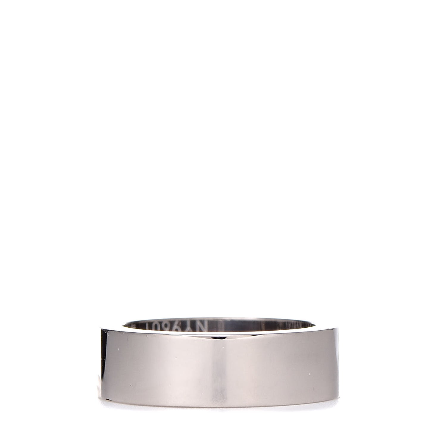 18K White Gold Diamond 5.5mm Christmas LOVE Ring 46 3.75