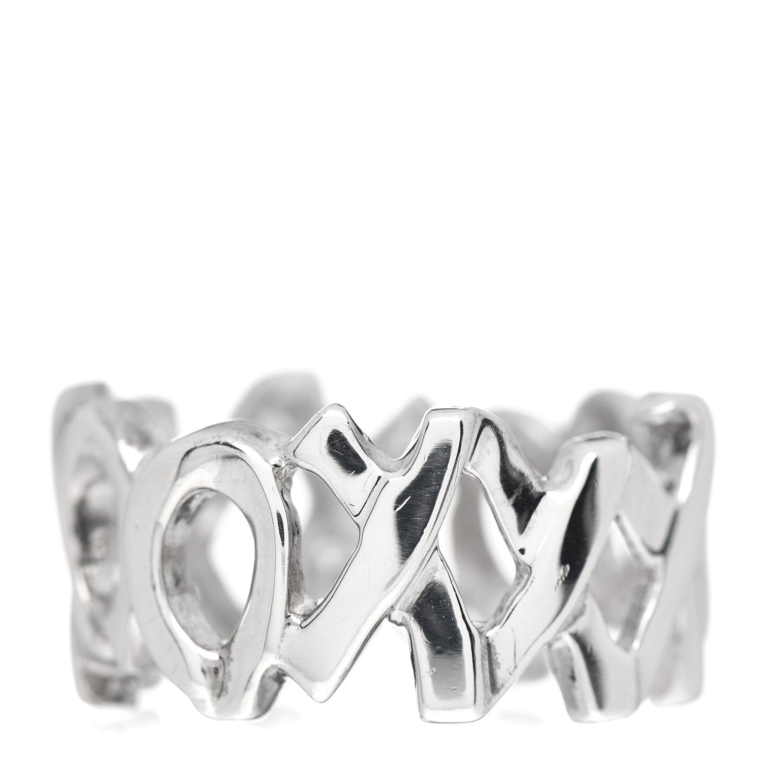 Tiffany Sterling Silver Paloma Picasso Love Kisses Ring 50 5.5 3 of 4