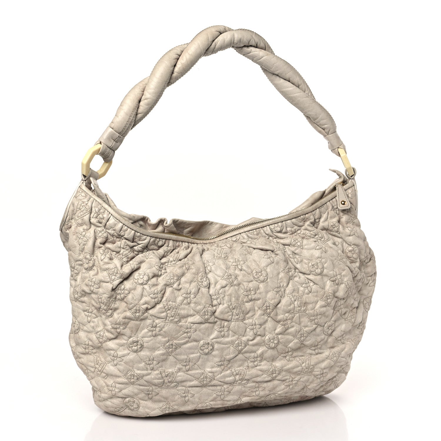 Louis Vuitton Lambskin Olympe Nimbus GM Ecru 3 of 10