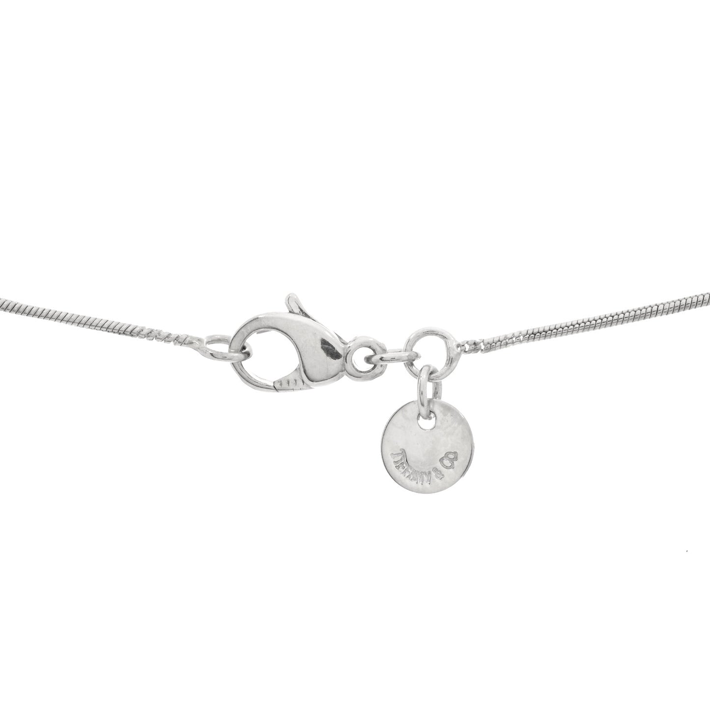 Sterling Silver Flat Heart Pendant Necklace
