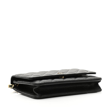 Chanel Caviar Quilted Wallet On Chain WOC Black 4 of 10