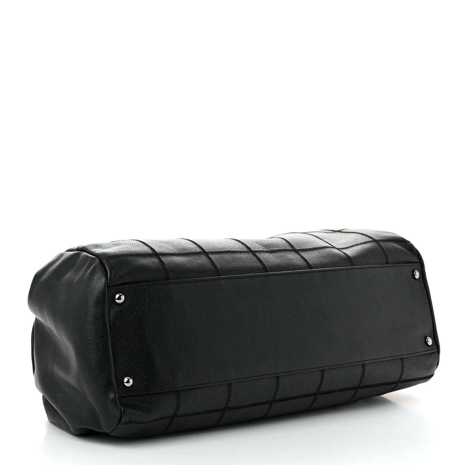 Chanel Caviar Square Stitched Large Satchel Black 4 of 10
