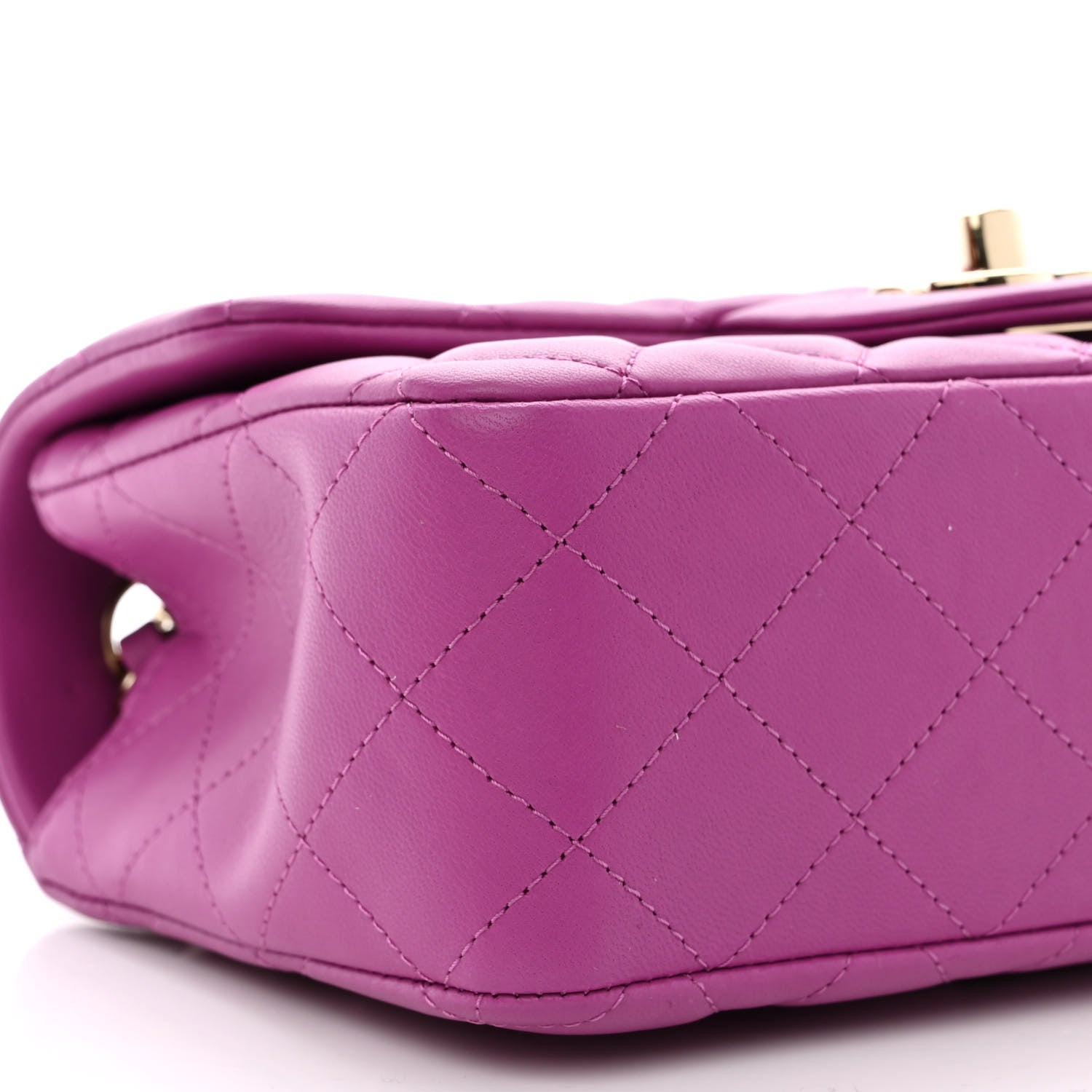 Chanel Lambskin Quilted Mini Rectangular Flap Purple 9 of 11
