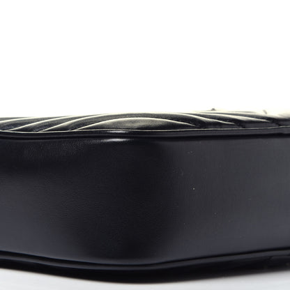 Saint Laurent Calfskin Matelasse Monogram Lou Camera Bag Black 8 of 9