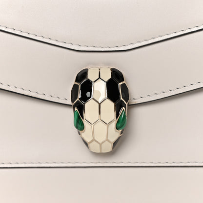 Bulgari Calfskin Serpenti Forever Crossbody Bag White 12 of 12