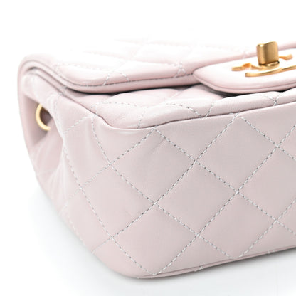 Chanel Lambskin Quilted Mini Pearl Crush Flap Light Purple 8 of 9
