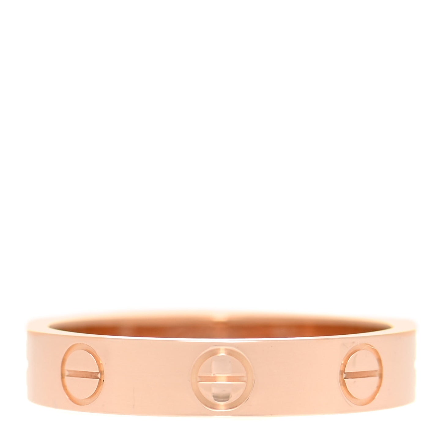 18K Pink Gold 3.5mm LOVE Wedding Band Ring 51 5.75