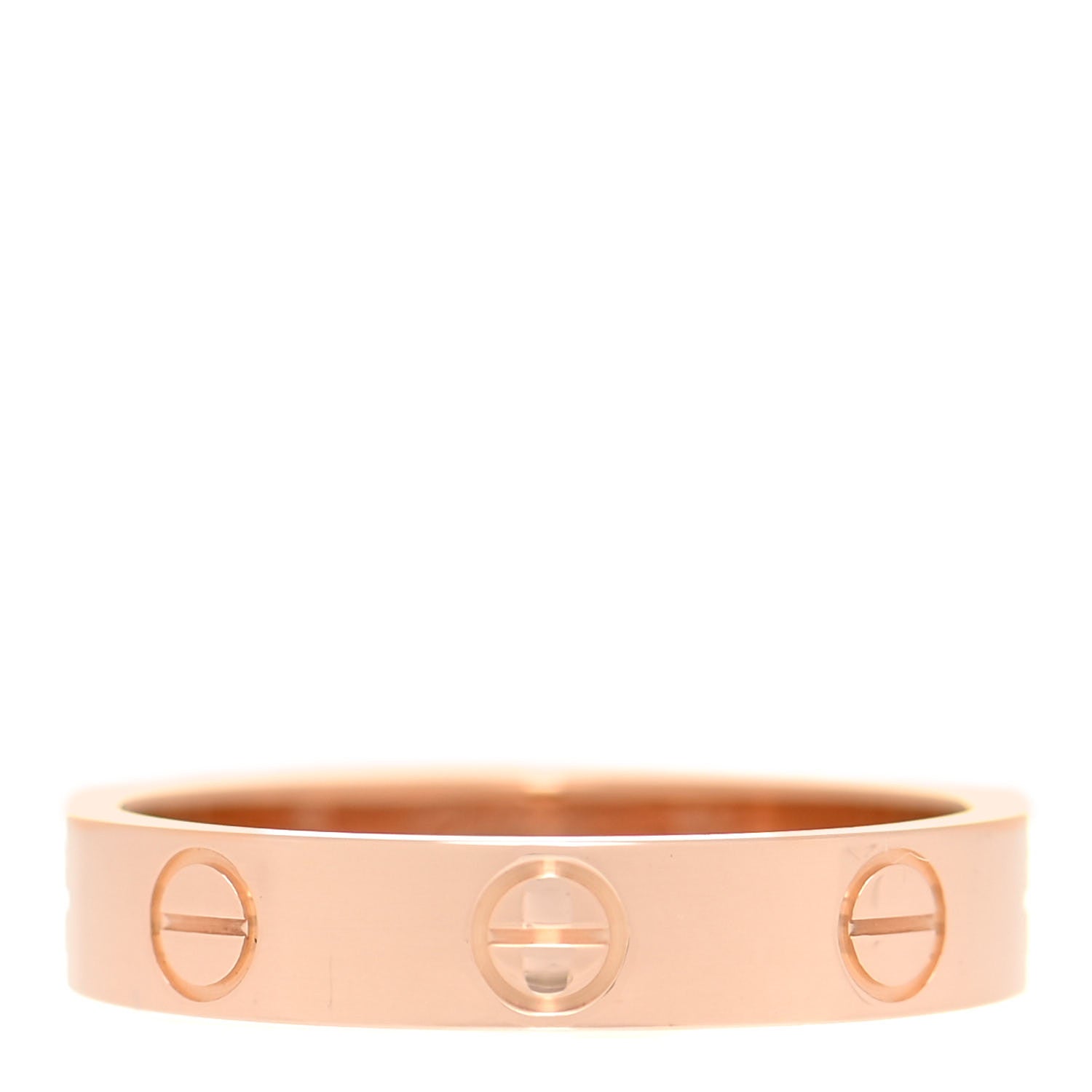 Cartier 18K Pink Gold 3.5mm LOVE Wedding Band Ring 51 5.75 1 of 4