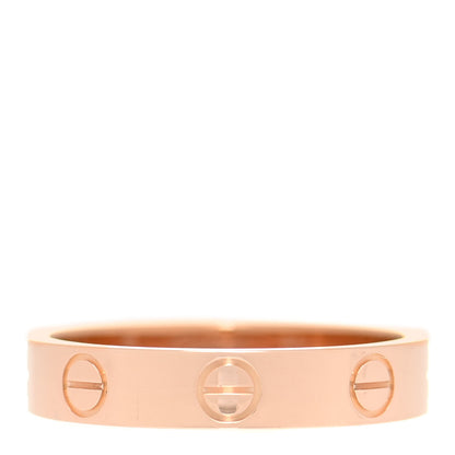 Cartier 18K Pink Gold 3.5mm LOVE Wedding Band Ring 51 5.75 1 of 4