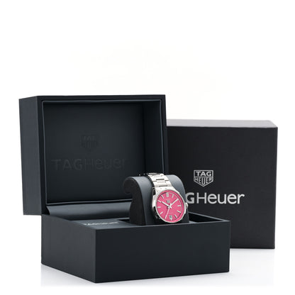 Tag Heuer Stainless Steel 36mm Carrera Date Automatic Watch Pink WBN2313 5 of 5