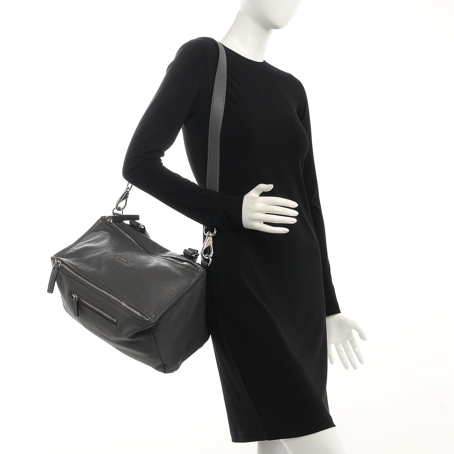 Sugar Goatskin Medium Pandora Elephant Grey