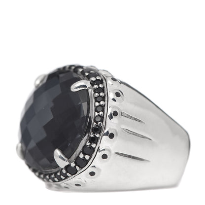 John Hardy Sterling Silver Hematite Black Spinel Bamboo Dome Ring 54 7 3 of 7