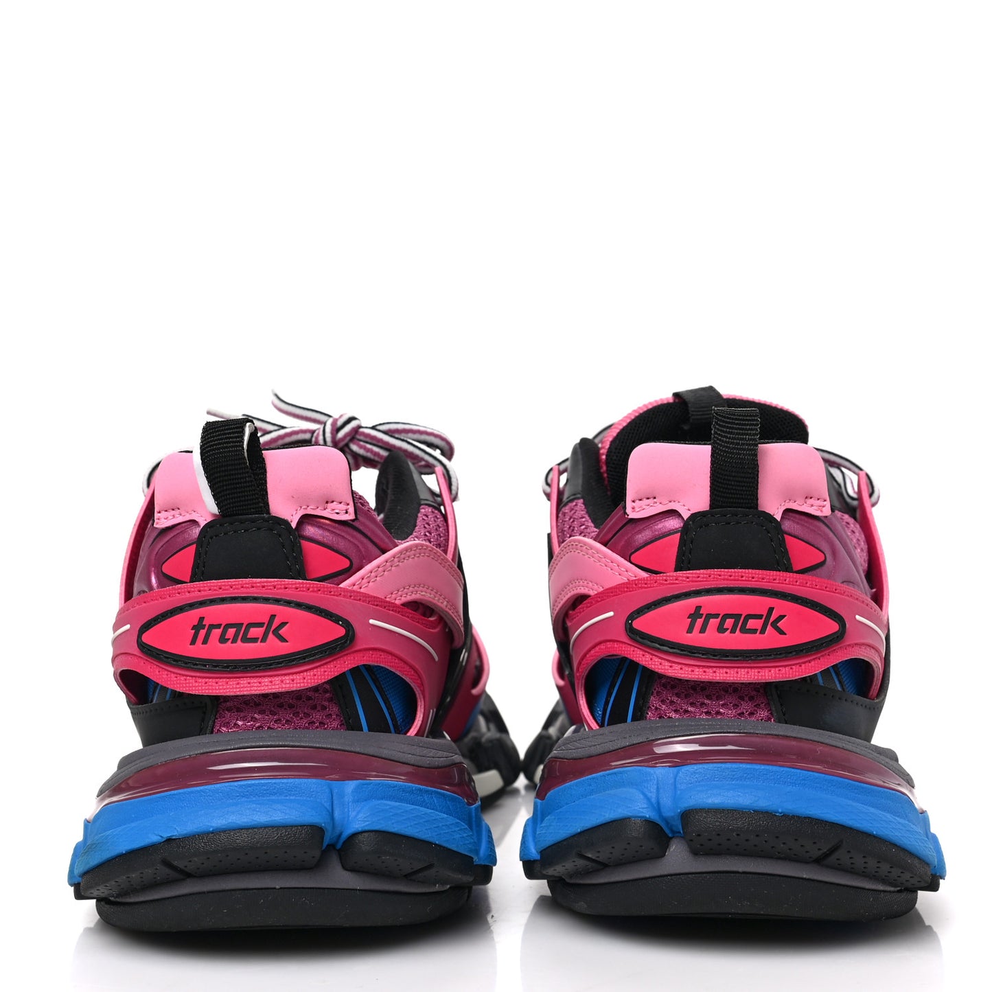 Mesh Nylon Metallic Fabric Womens Track Sneakers 38 Pink Blue