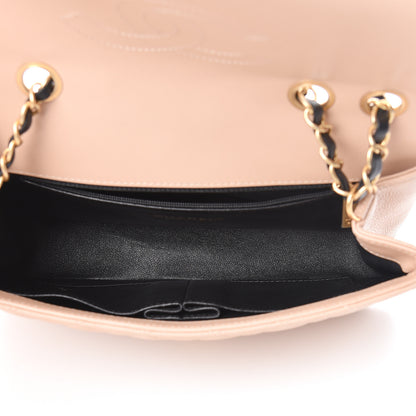 Chanel Caviar Quilted Medium CC Filigree Flap Beige Black 5 of 12
