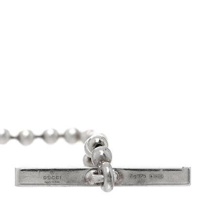 Gucci Sterling Silver Interlocking G Brit Toggle Necklace 4 of 4