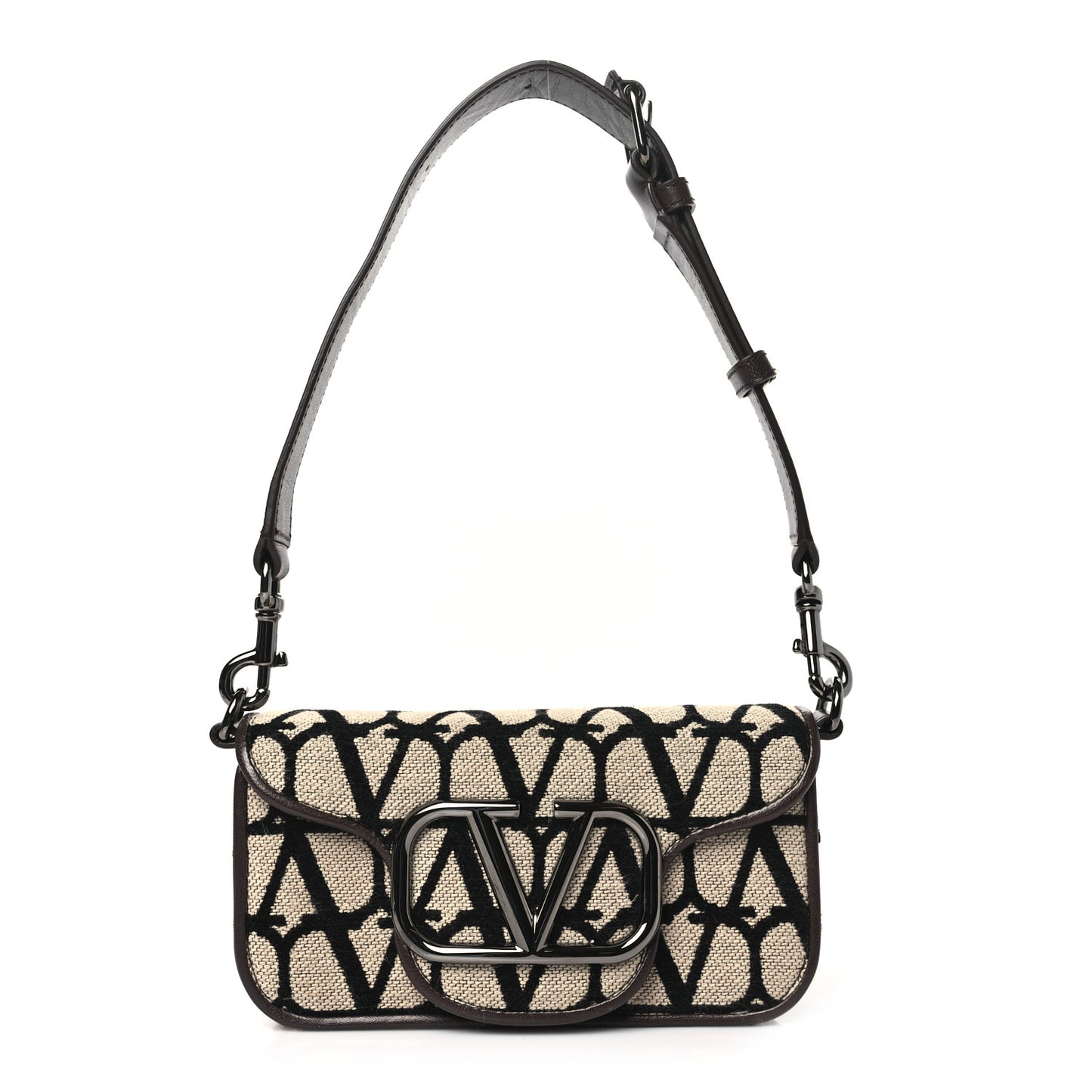Toile Iconographe Goatskin Vlogo Mini Loco Shoulder Bag Beige Black