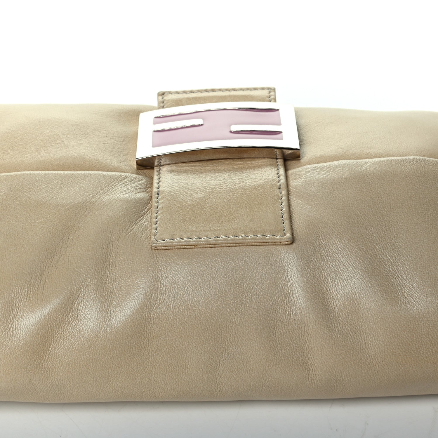 Fendi Calfskin Baguette Beige 7 of 7